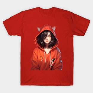 anime cat lover T-Shirt